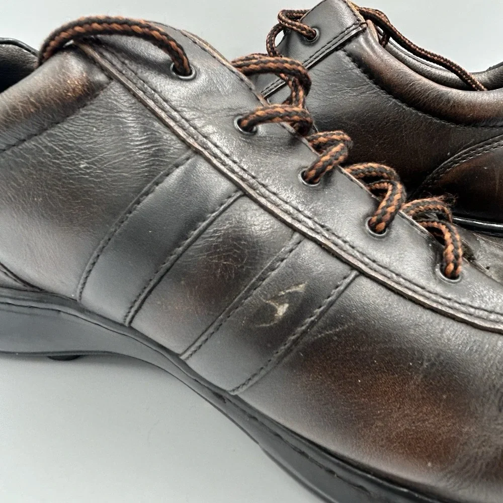 Skechers Mens Brown Leather Slip‎ On Casual Shoes Size 13 Loafer City